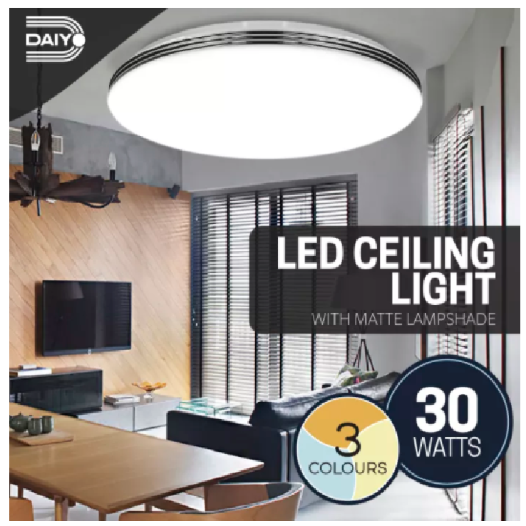Daiyo LED Ceiling Lamp 30W 2500 Lumen 3 Colours